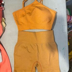 Amazon Orange Women's Two-Piece Active Set